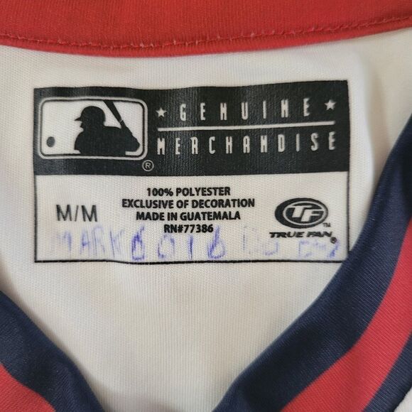 Genuine Merchandise MLB Minnesota Twins White V-neck Short Sleeve Tee - Picture 2 of 11